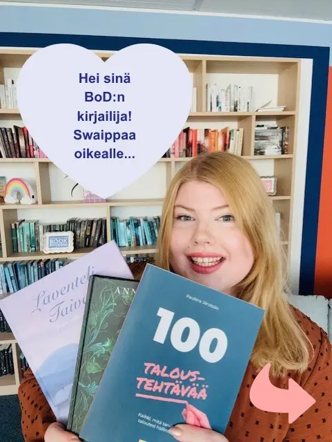 Ilmoittautuminen Helsingin Kirjamessuille on edelleen käynnissä. Ilmoittaudu mukaan 🤩